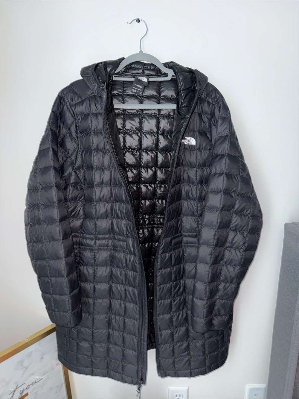 The North Face Black Women’s Quilted Hooded Puffer Coat